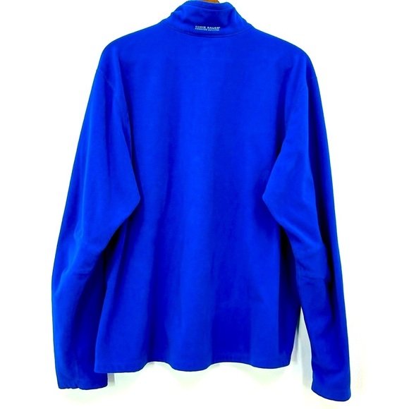 Eddie Bauer Quarter-Zip Pullover Men's Large Pocket Fleece Walk Hike Run Outdoor - Picture 2 of 8